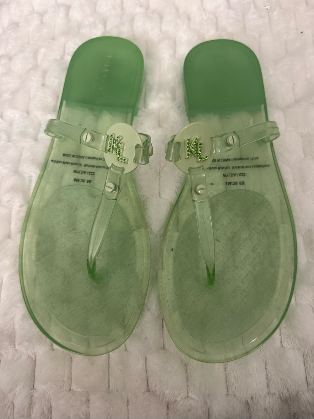 KARL LAGERFELD (PARIS) TRANSLUCENT SANDALS $109
